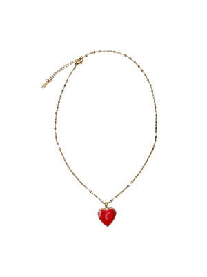 BCTESS Amulettkette - Rot/Goldfarben