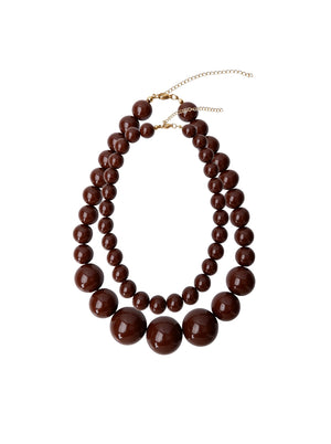 BCHOLLY Doppelkette – Kaffee