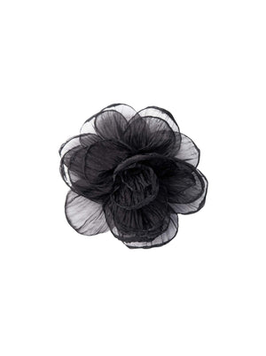 BCCORI Blumenbrosche - Schwarz