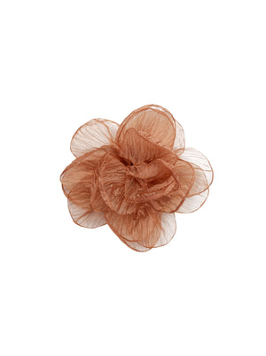 BCCORI Blumenbrosche - Cognac