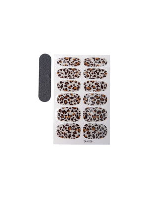 BCZOLA nail stickers - Leo Transparent - Black Colour