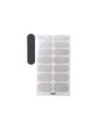 BCZOLA nail stickers - Silver Coloured - Black Colour