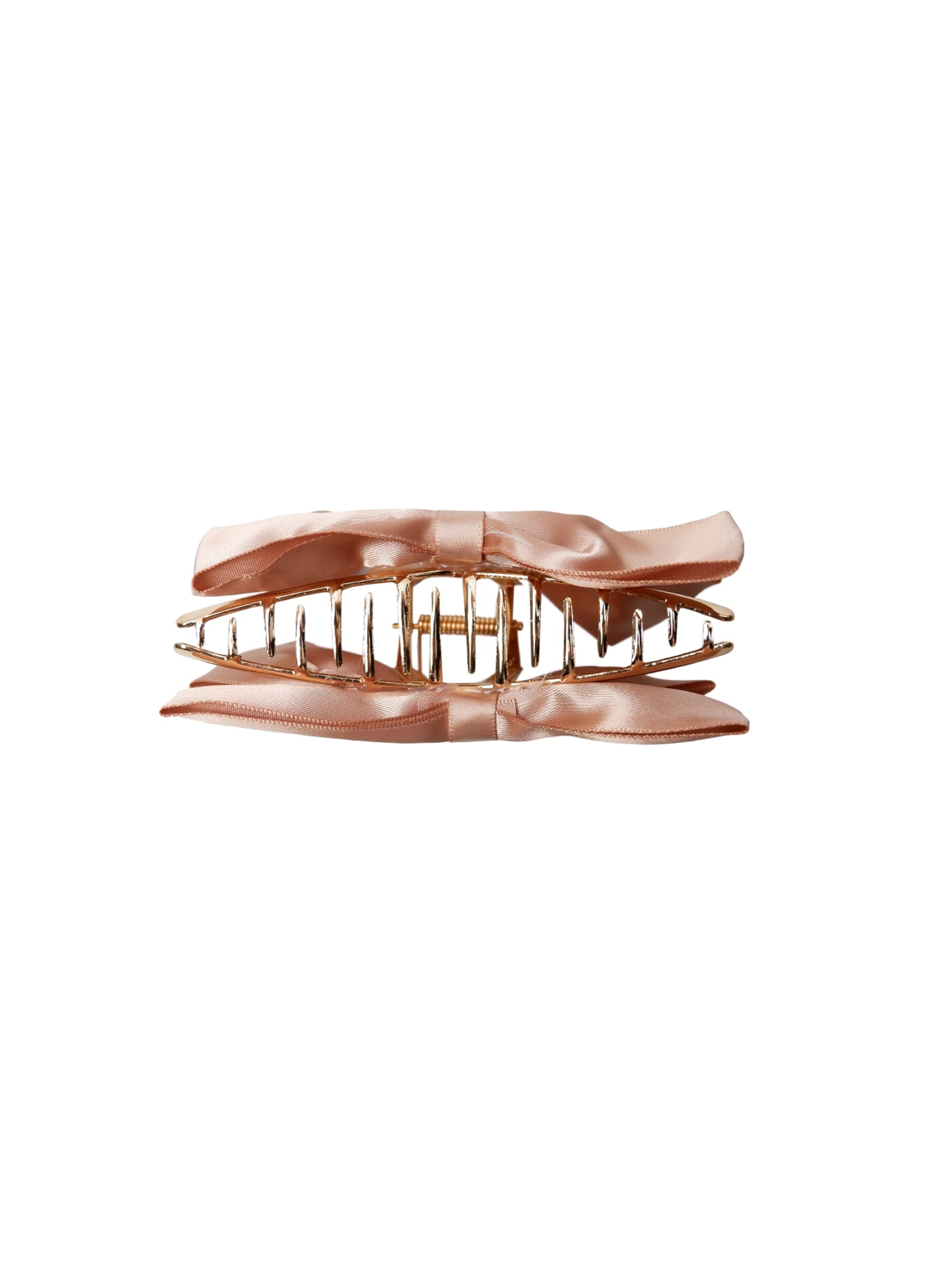 BCAMANDA bow hair claw - Camel - Black Colour