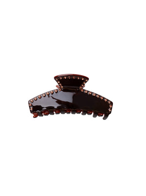 BCMORENA Haarkralle mittel - Coffee