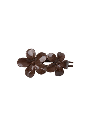 BCROSELLA Blumen-Haarspange – Coffee