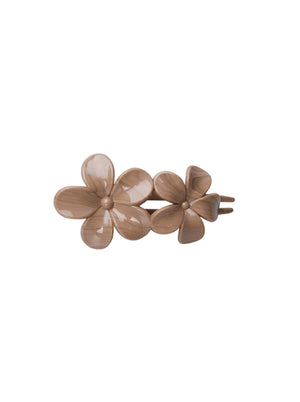 BCROSELLA Blumen-Haarspange - Latte