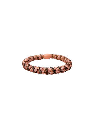 BCKALLY Gummiband - Altrosa Glitzer