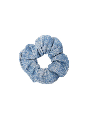 BCSIF Jeans-Haargummi mit Steinen – Helles Jeansblau