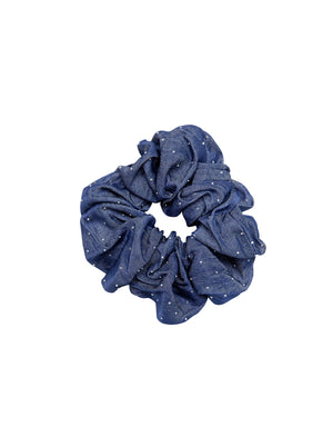 BCSERENA Jeans-Haargummi mit Steinen – Dunkelblau