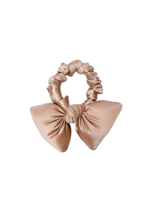 BCFAITH Mini-Haargummi mit Schleife – Champagner