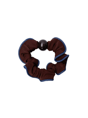 BCTERESA Mini-Satin-Scrunchie – Jeansblau