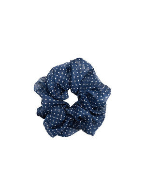 BCHELLA Scrunchie – Navy Dot