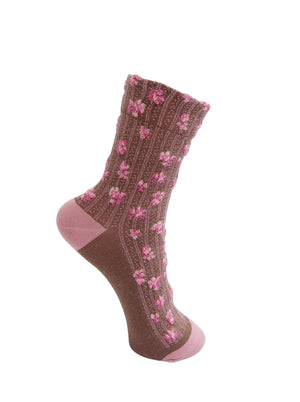 BCCELANDINE Socke - Rose/Nougat