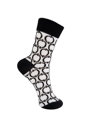 BCNOVA transparente Socke - Schwarz