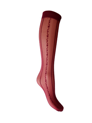 BCMALVA Kniehohe Socken - Weinrot