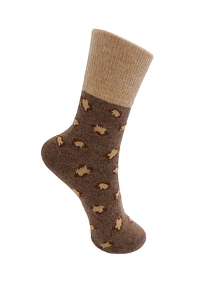 BCLERONA Wollsocken - Coffee