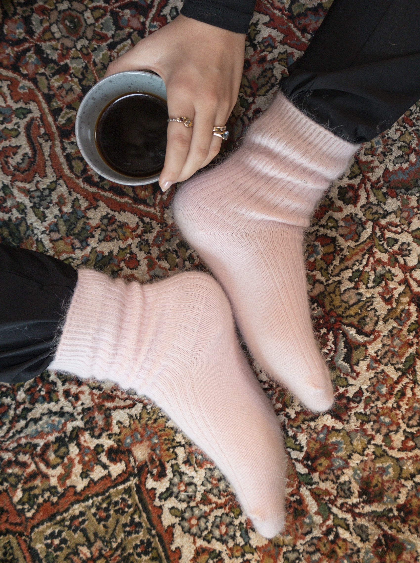 BCRONJA wool sock - Baby Rose - Black Colour