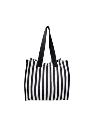 BCPIPER totebag - Black  Stripe - Black Colour