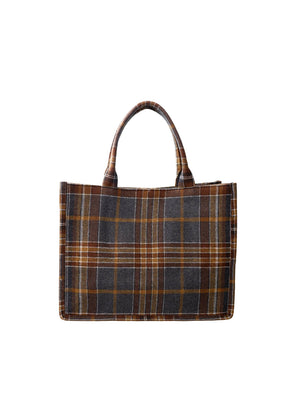 BCDEX Tasche - Grau Kariert