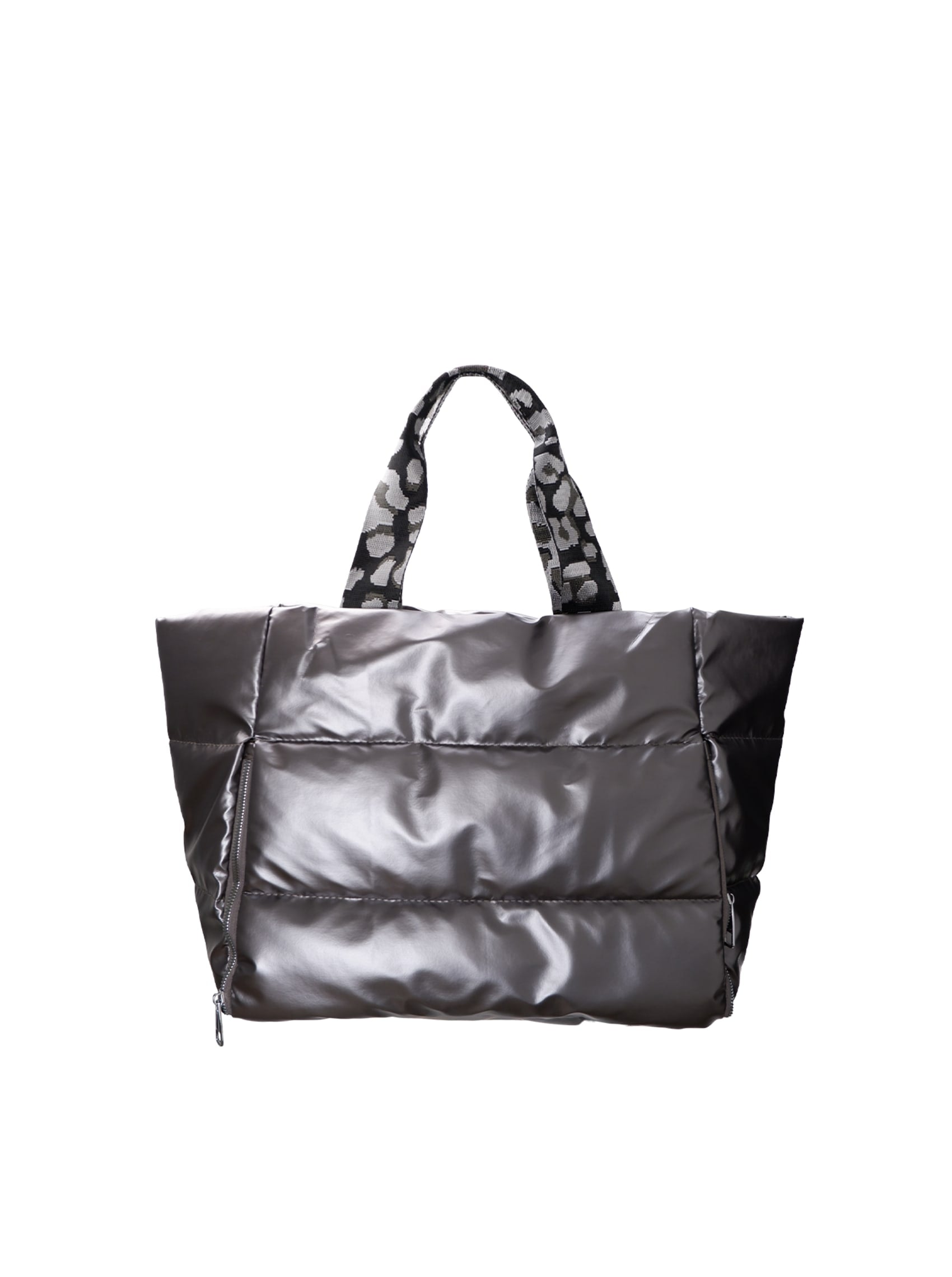 BCNICKY quilted shopper bag - Gun Metal - Black Colour