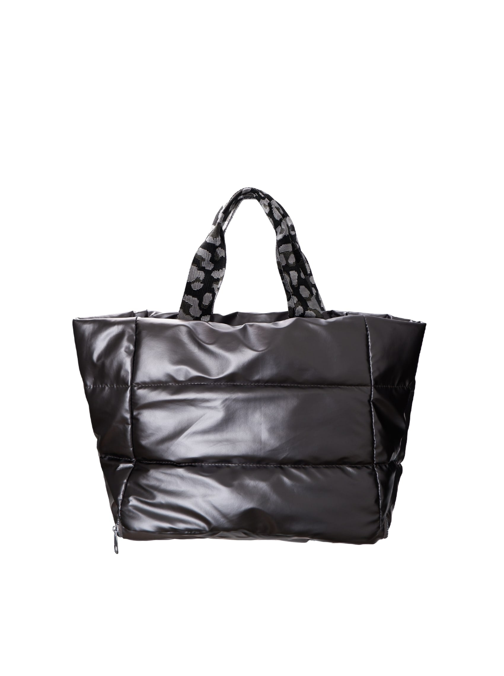 BCNICKY quilted shopper bag - Gun Metal - Black Colour