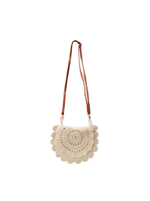 BCCROCHET Minitasche – Creme