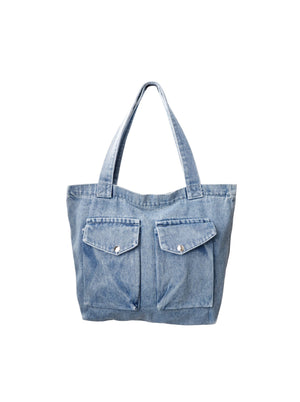 BCHALLE Jeans-Tasche - Hellblaue Jeans mit zwei Fächern