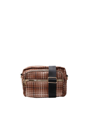 BCVANDA Check Crossover-Tasche - Espresso