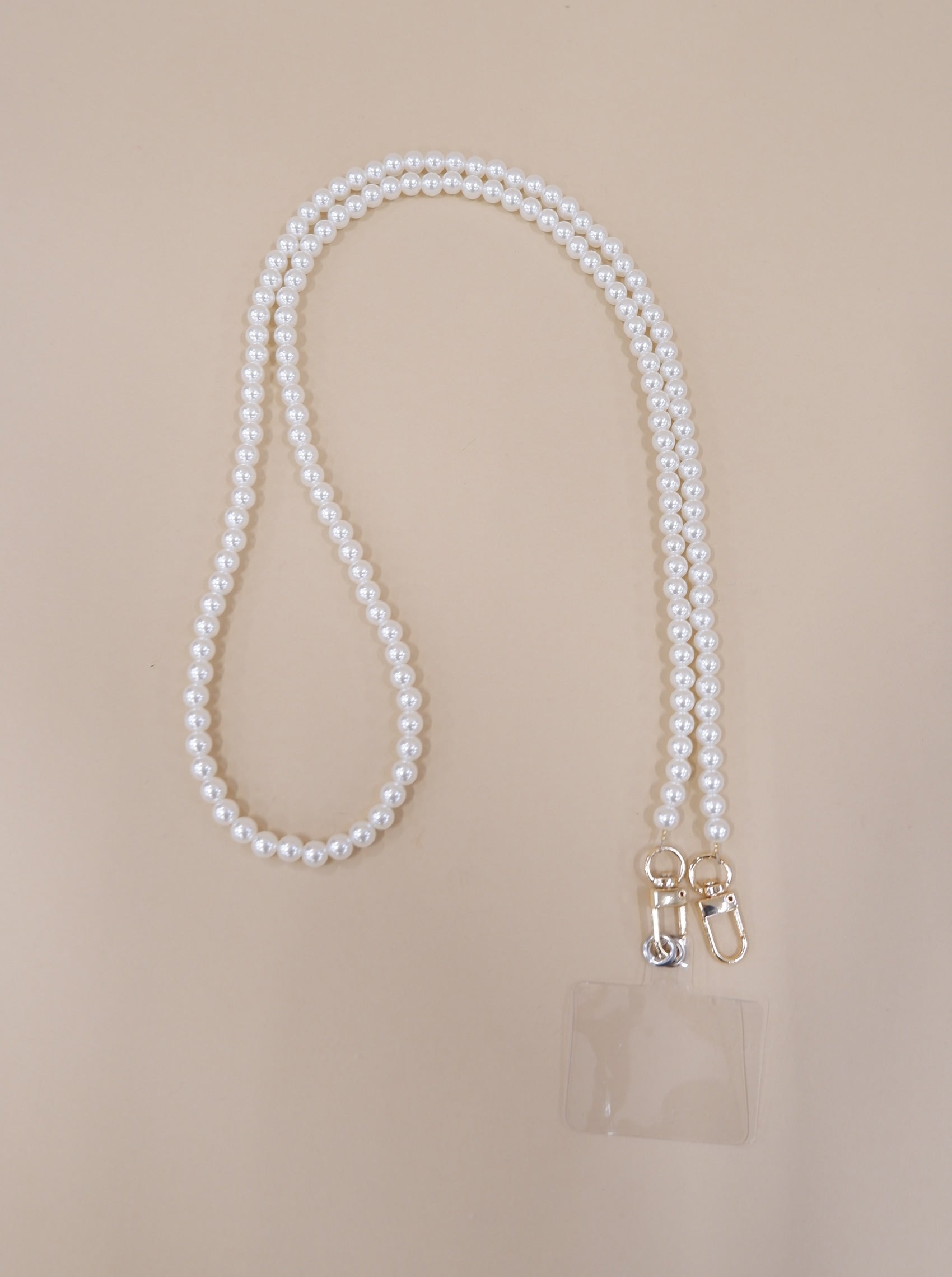 BCPEARL phone strap - White - Black Colour