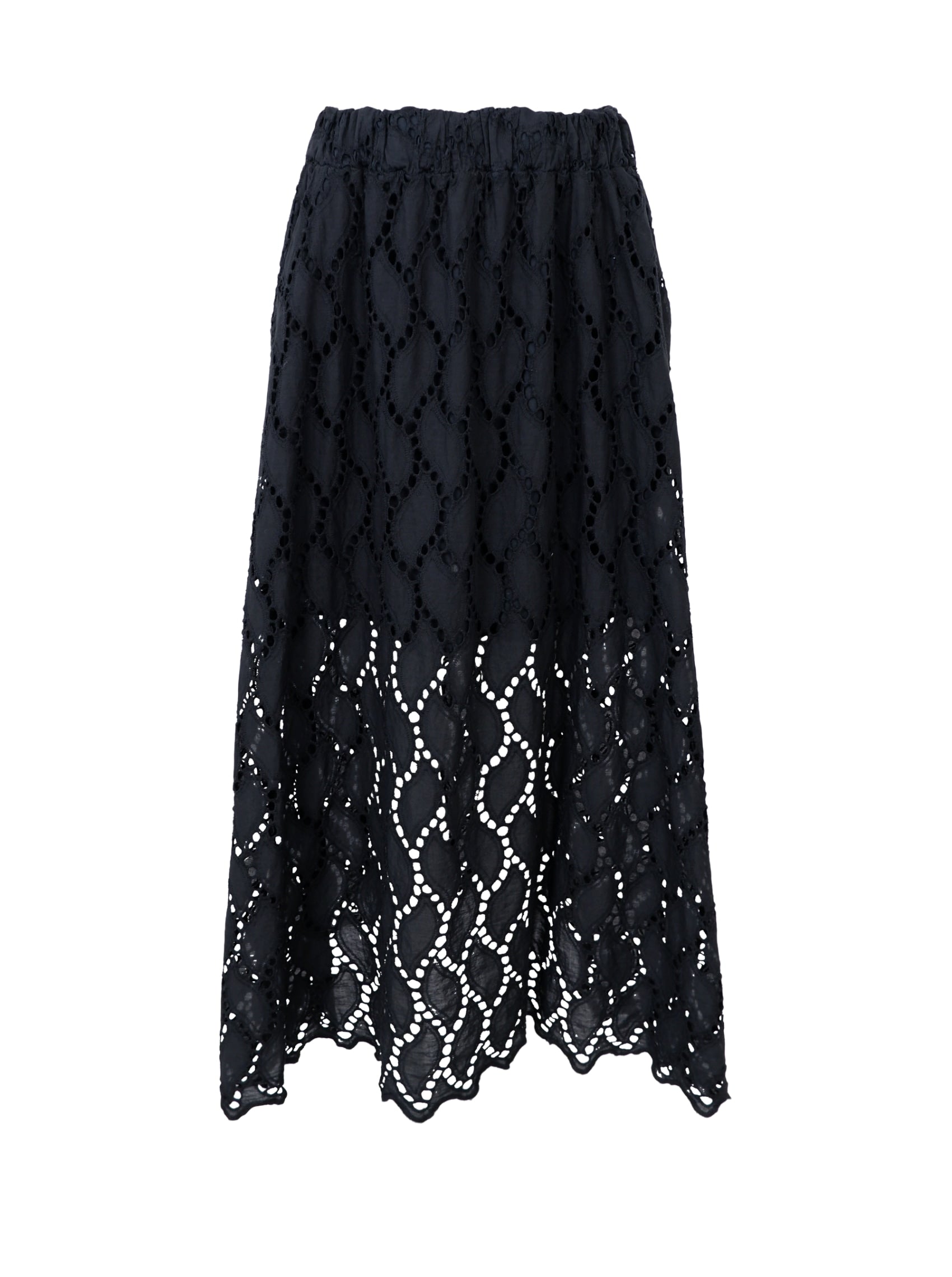 BCFREYA cut out lace skirt - Black - Black Colour