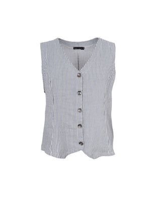 BCMELINA vest - Northern Grey - Black Colour