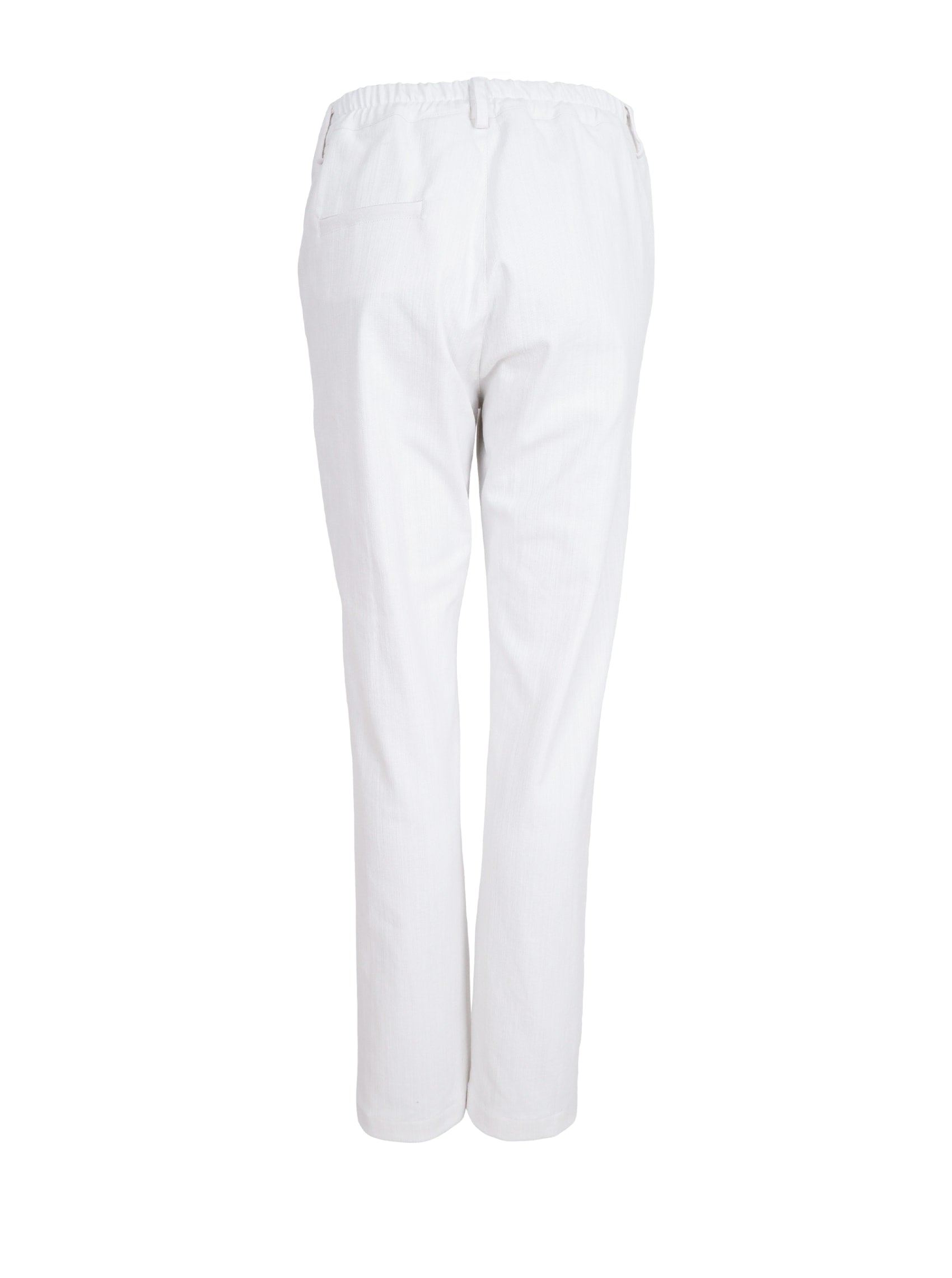 BCBOX regular pant - White - Black Colour