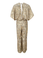 BCLUNA double v-neck jumpsuit - Golden Sand - Black Colour