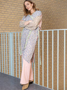 BCLUNA long kimono - Daisy Mix - Black Colour