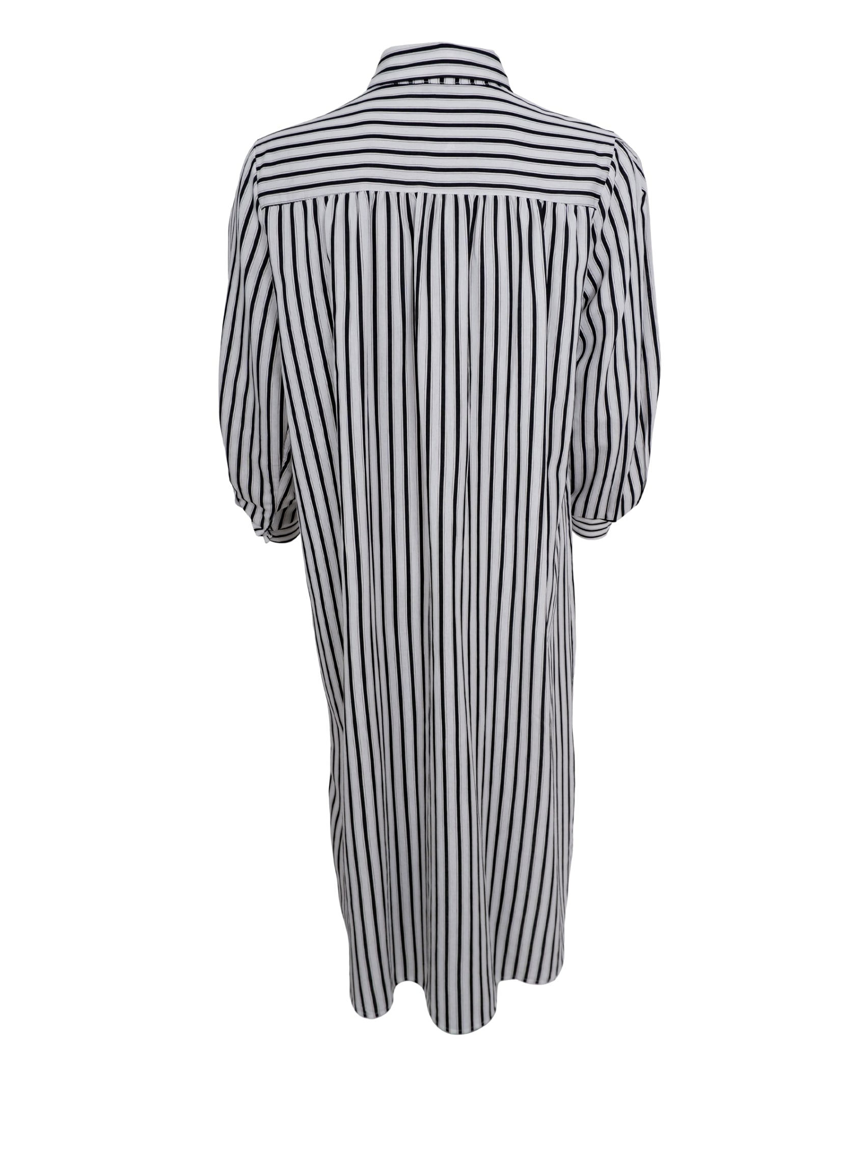 BCBENDIX shirt dress - White - Black Colour