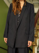 BCZARRA oversize blazer - Black - Black Colour