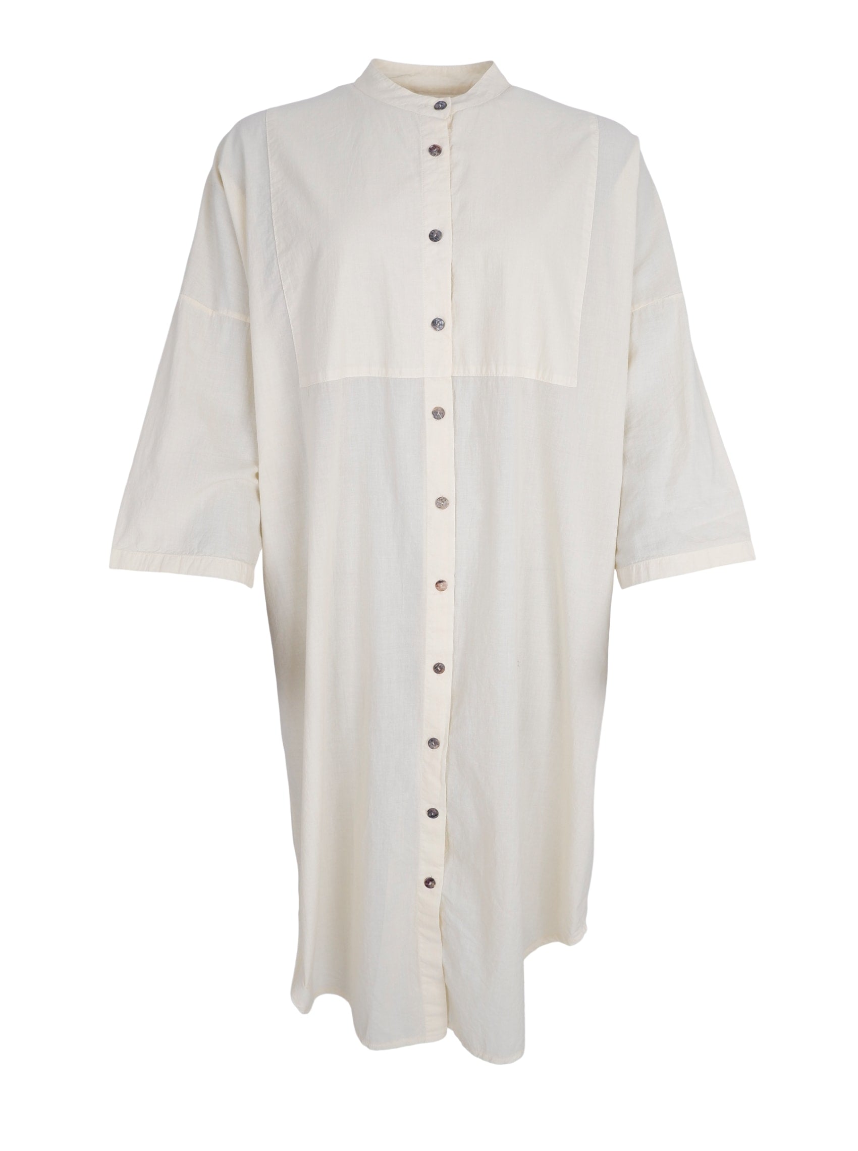 BCLYNETTE shirt dress - Off White - Black Colour