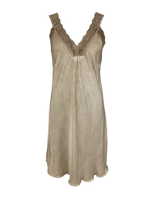 BCBEA slip dress VINTAGE DYED - Champagne - Black Colour