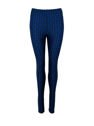 BCROBYN printed legging - Blue Graphic - Black Colour