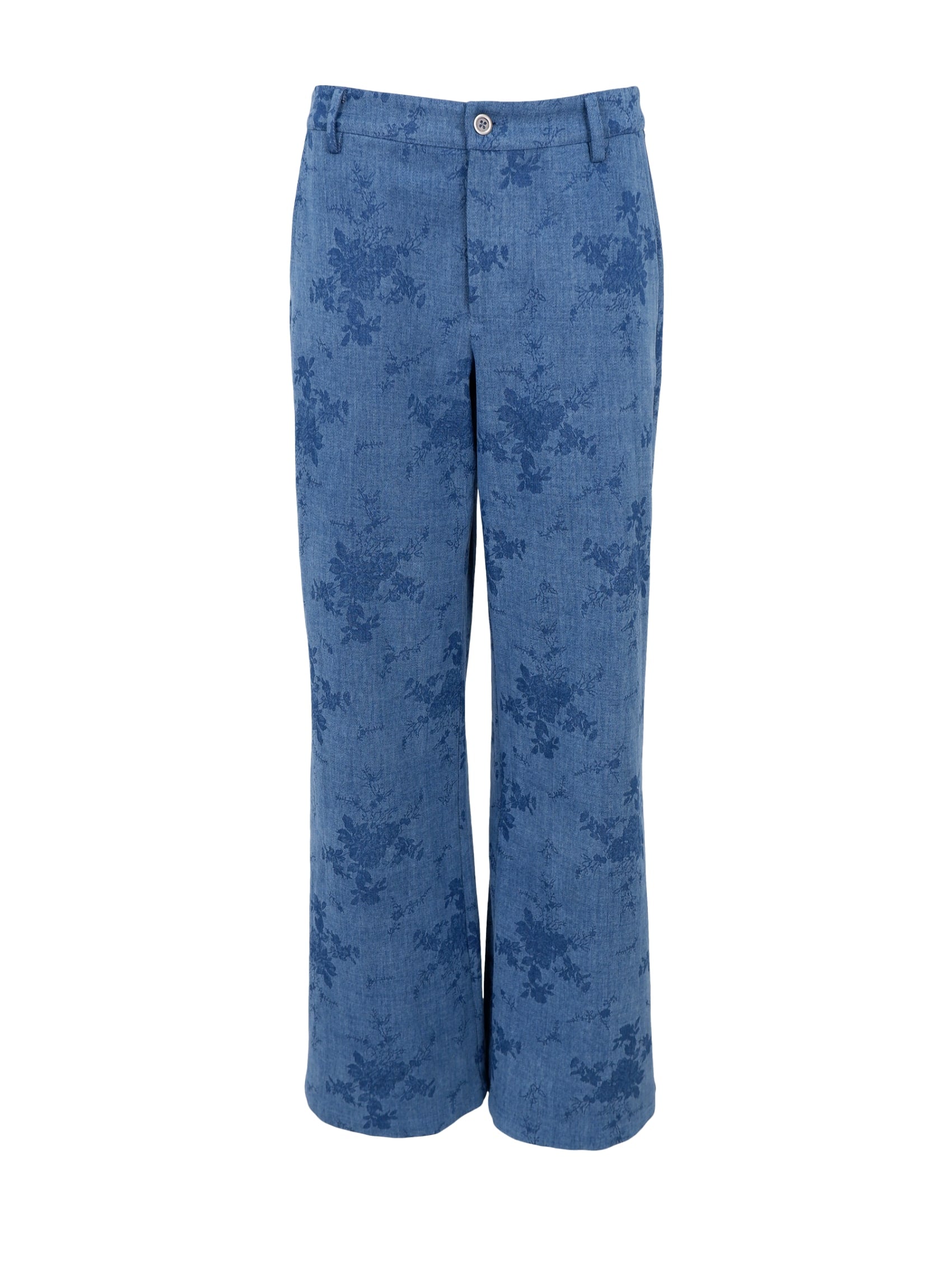 BCFIOLA box pant - Denim Blue - Black Colour