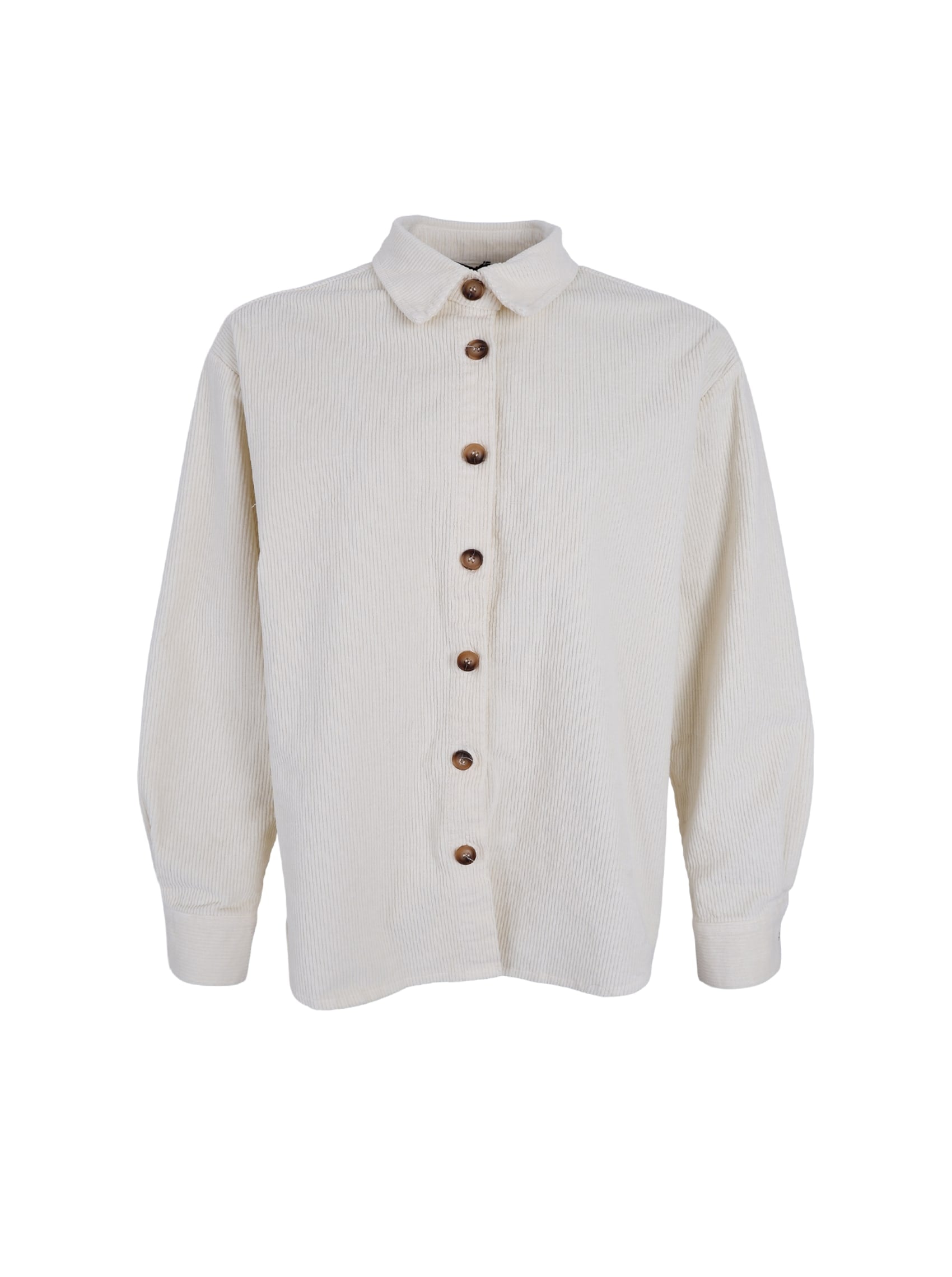 BCCORA corduroy shirt jacket - Off White - Black Colour