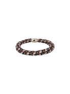 BCKALLY gold coloured bead elastic - Grey Glitter - Black Colour
